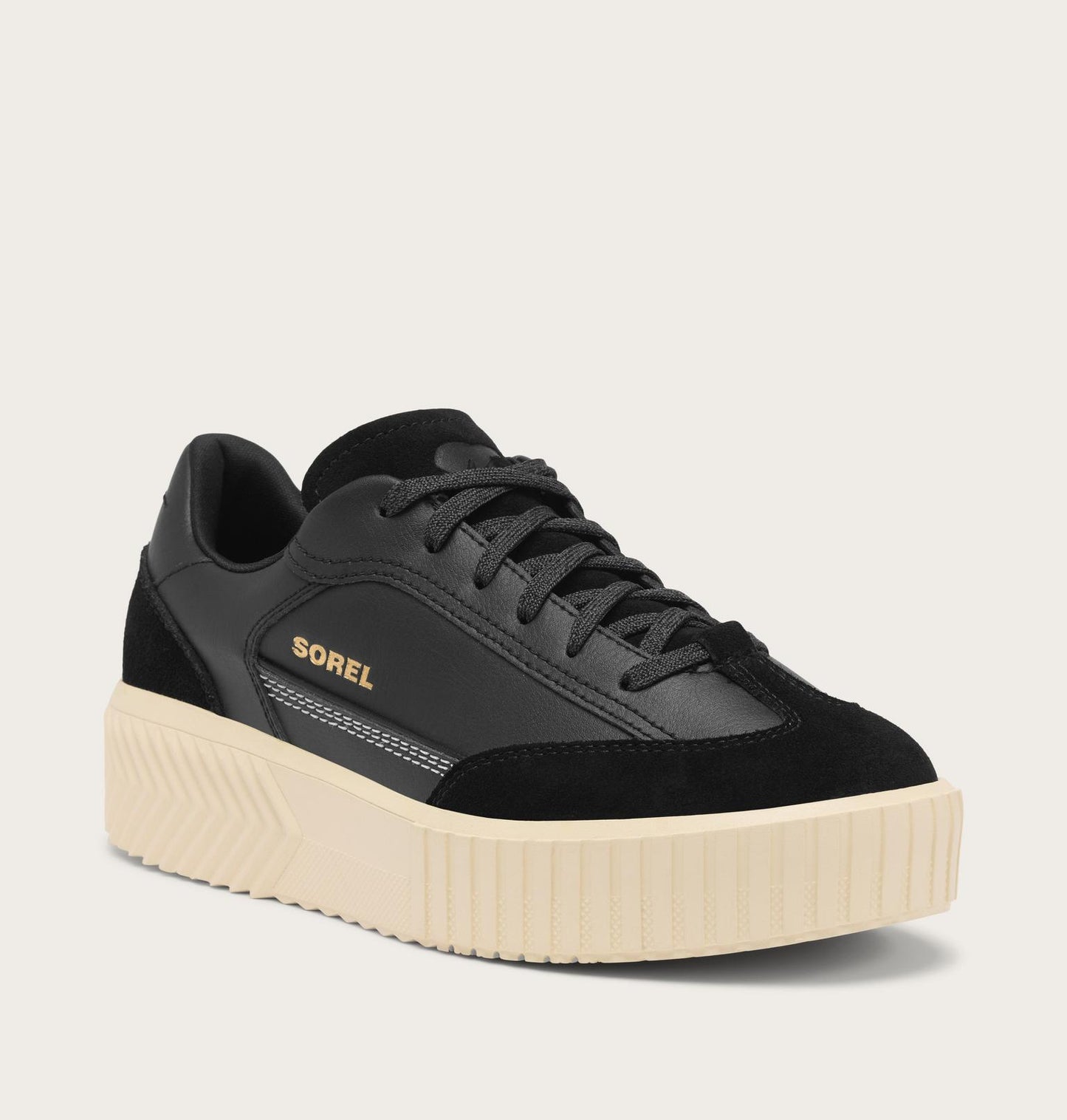 SOREL Black Ona Ave™ T-Toe Sneaker