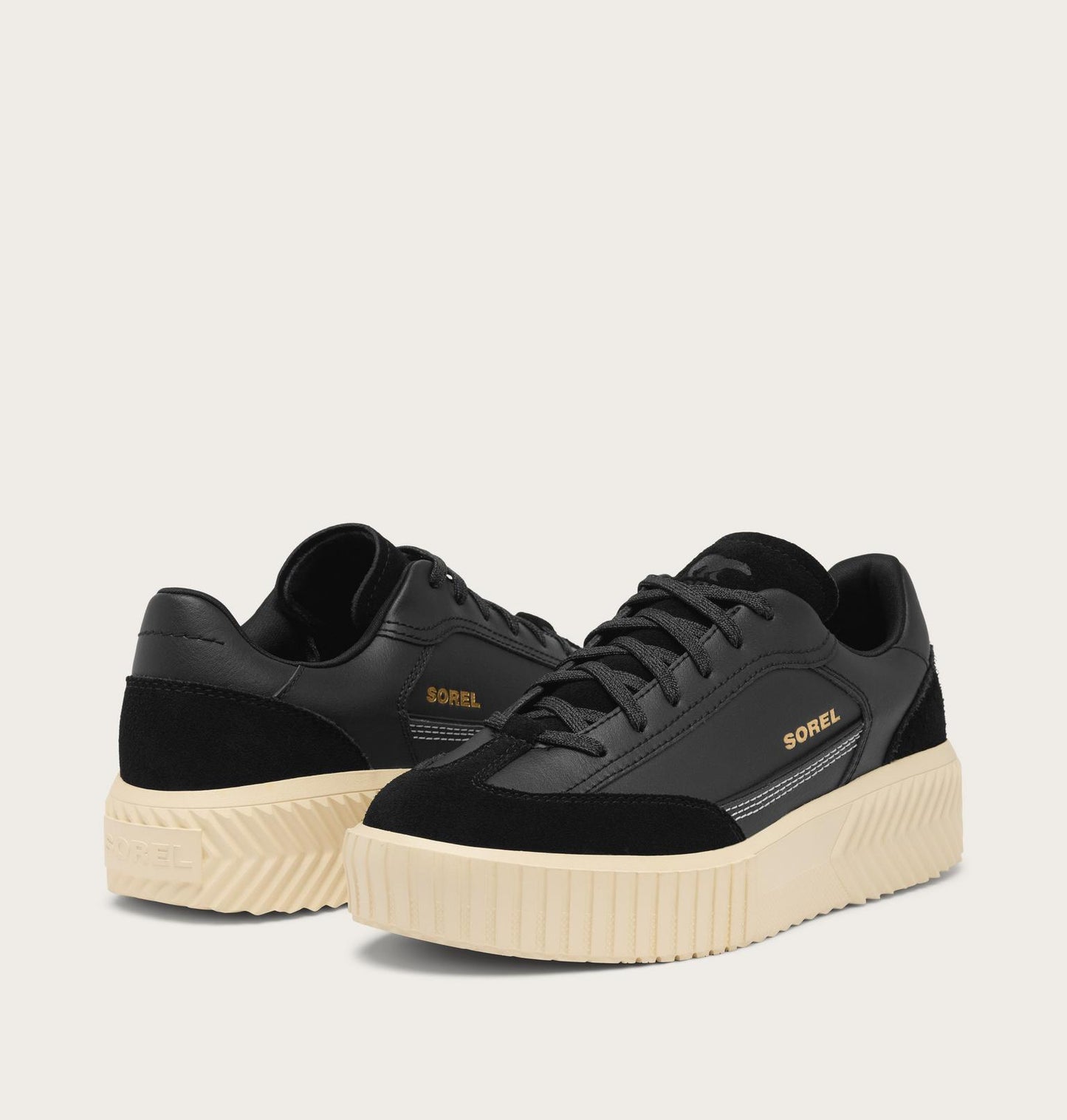 SOREL Black Ona Ave™ T-Toe Sneaker