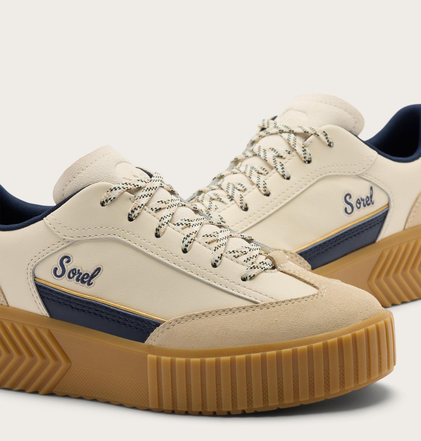 SOREL Snow/ Navy Ona Ave™ T-Toe Sneaker