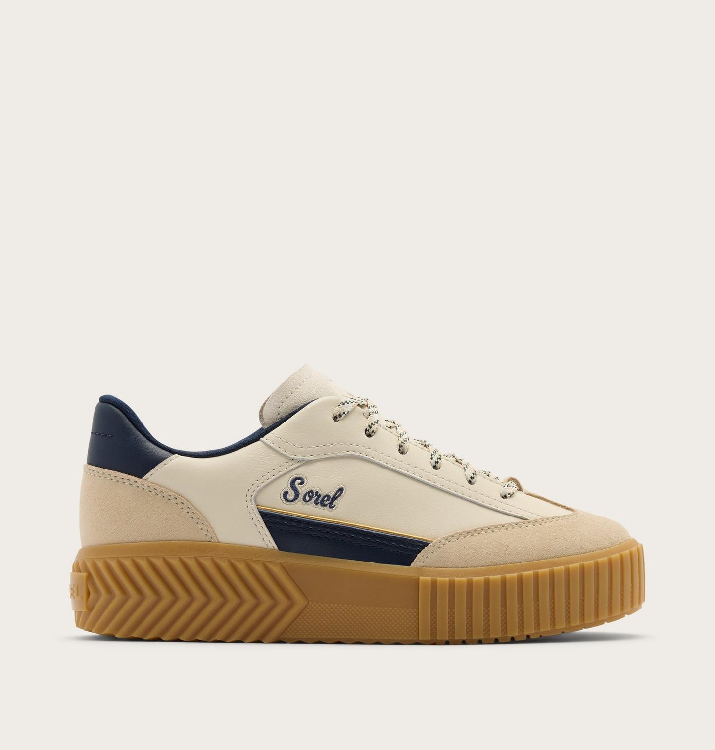 SOREL Snow/ Navy Ona Ave™ T-Toe Sneaker