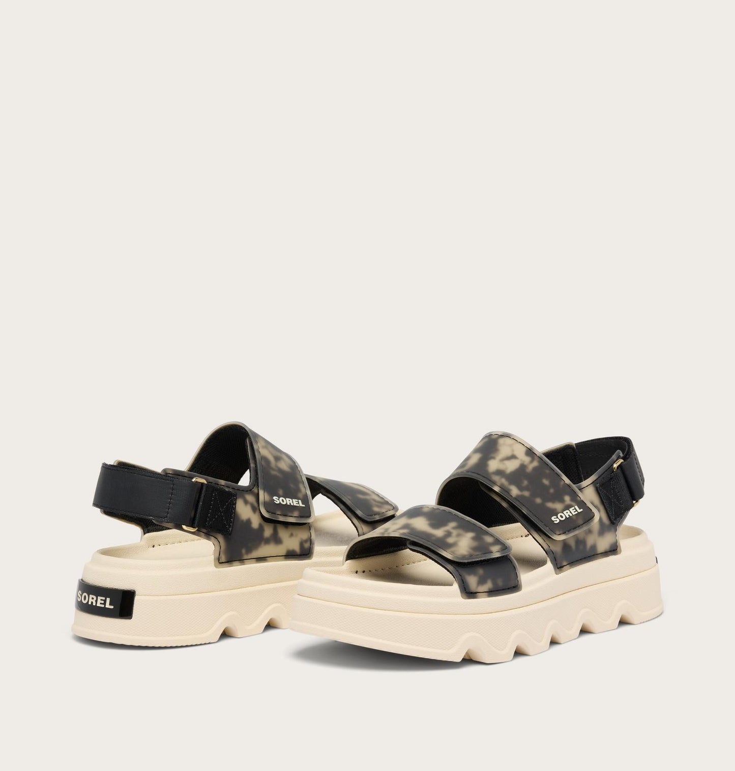 SOREL Kinetic™ Sunchase Ankle Strap Sandal- Black Chalk