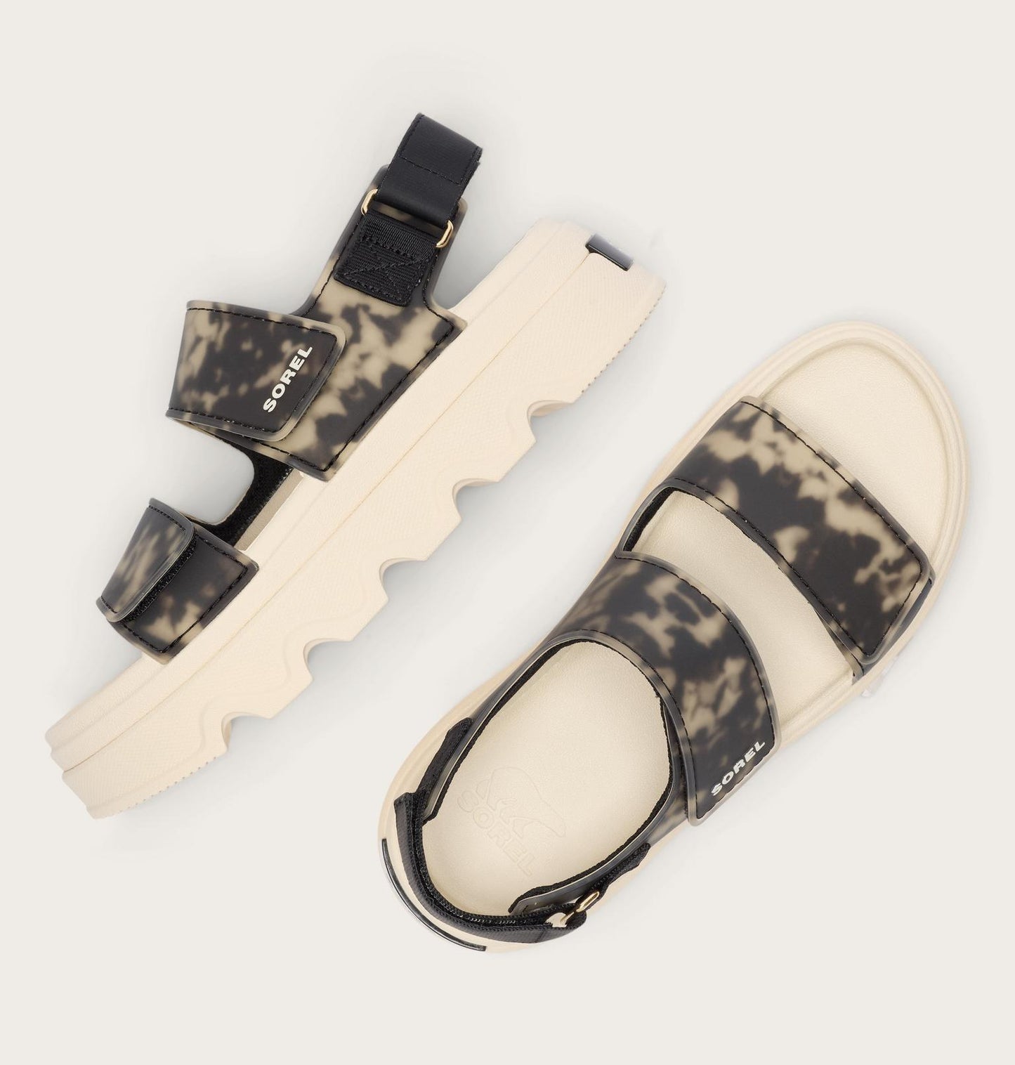 SOREL Kinetic™ Sunchase Ankle Strap Sandal- Black Chalk
