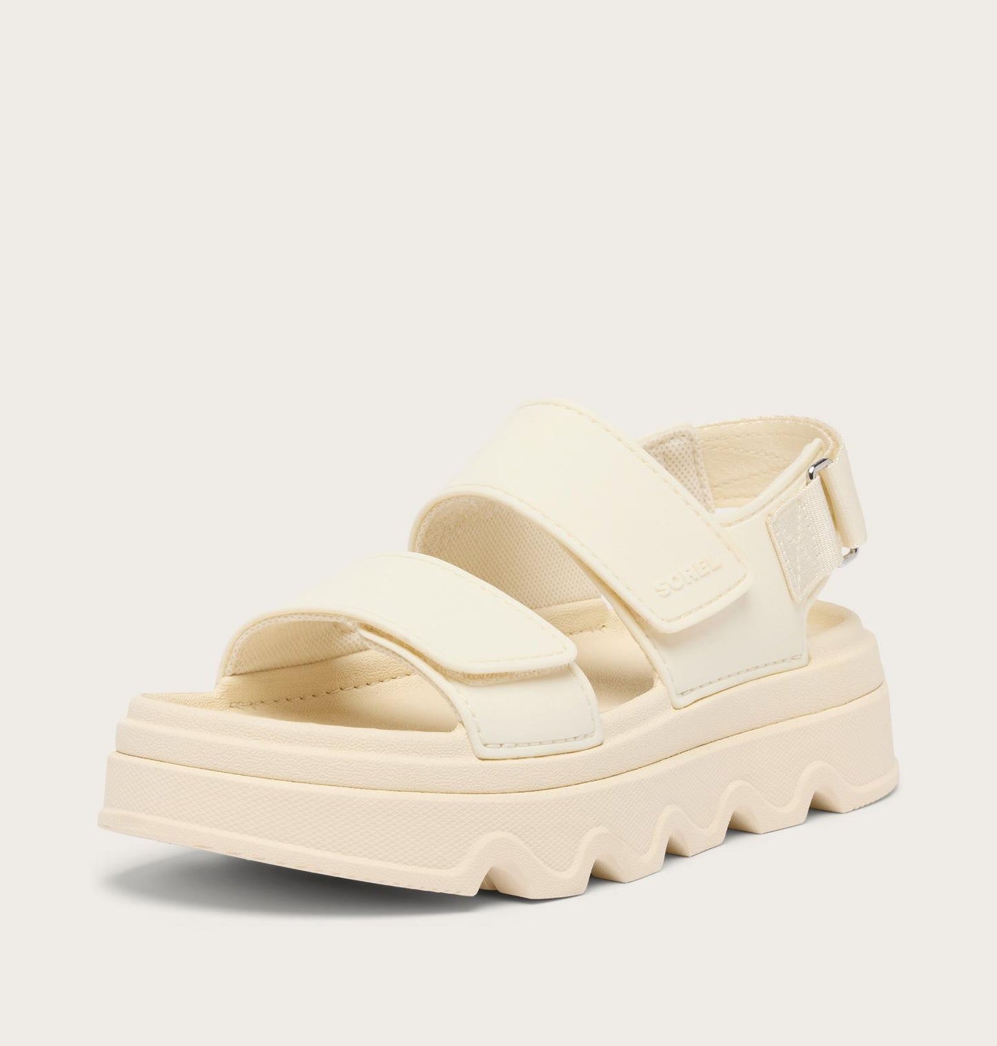 SOREL Kinetic™ Sunchase Ankle Strap Sandal- Chalk Sea Salt