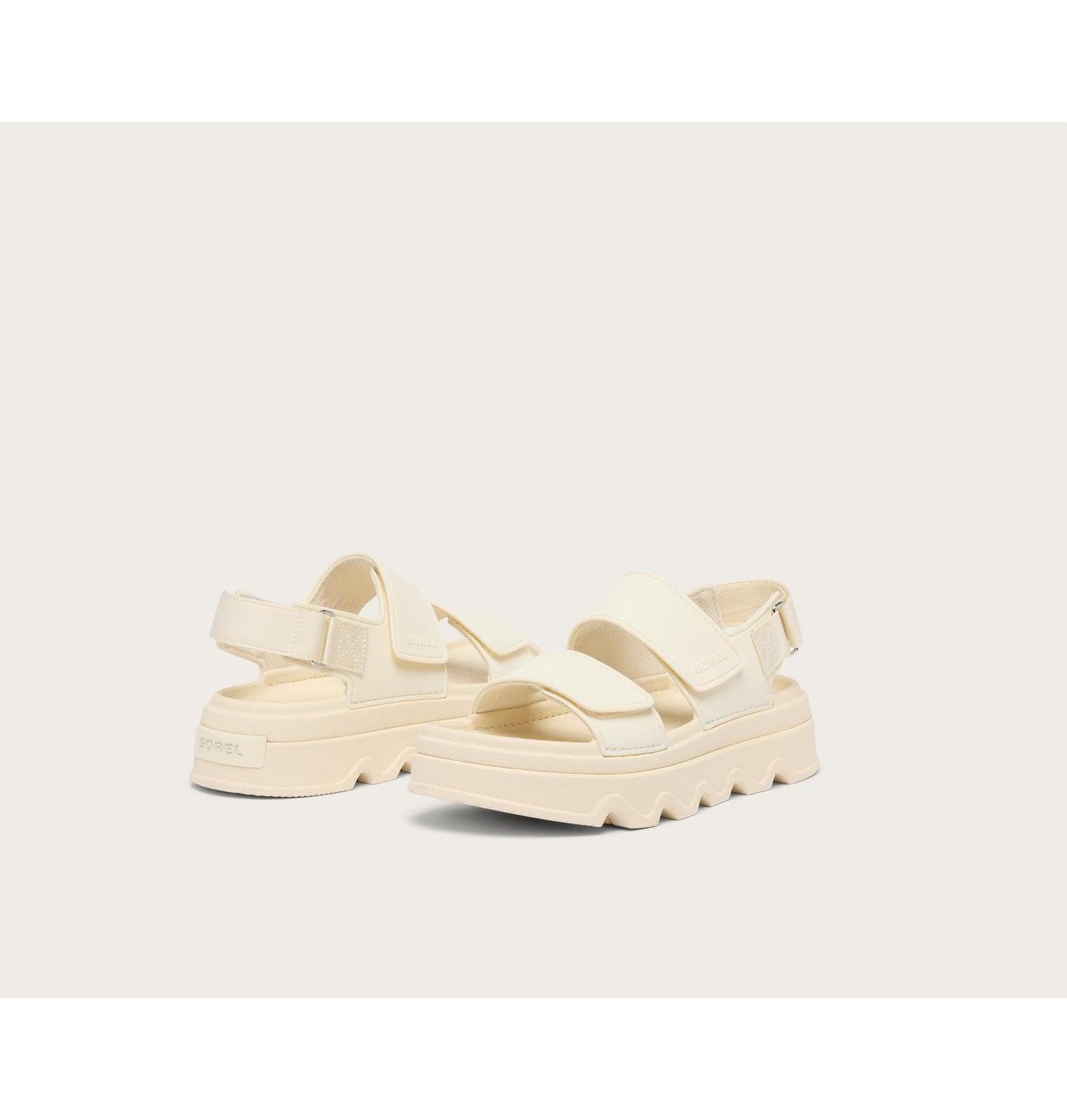 SOREL Kinetic™ Sunchase Ankle Strap Sandal- Chalk Sea Salt