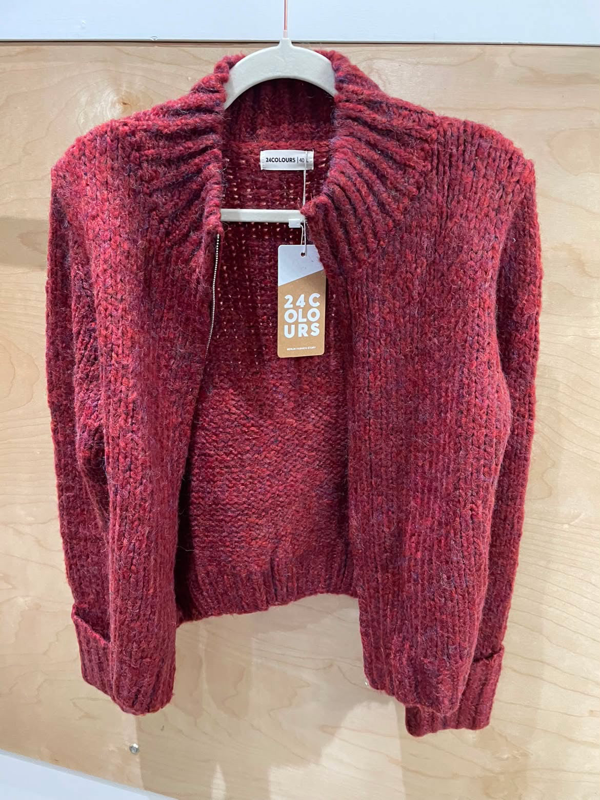 24COLOURS 41462B Bordeaux Cardigan