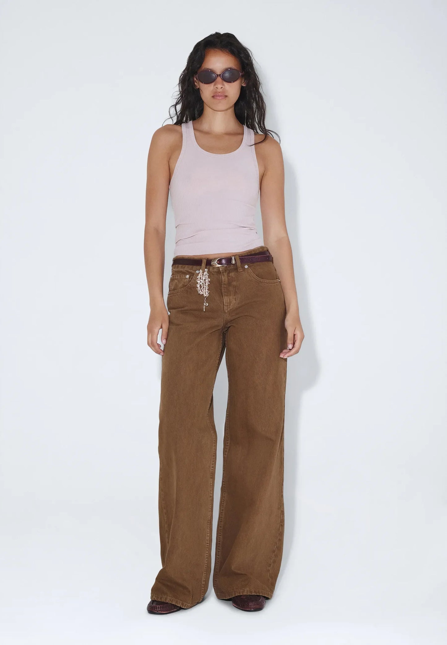 Dr.Denim Rhue Low Wide Washed Teak Jean