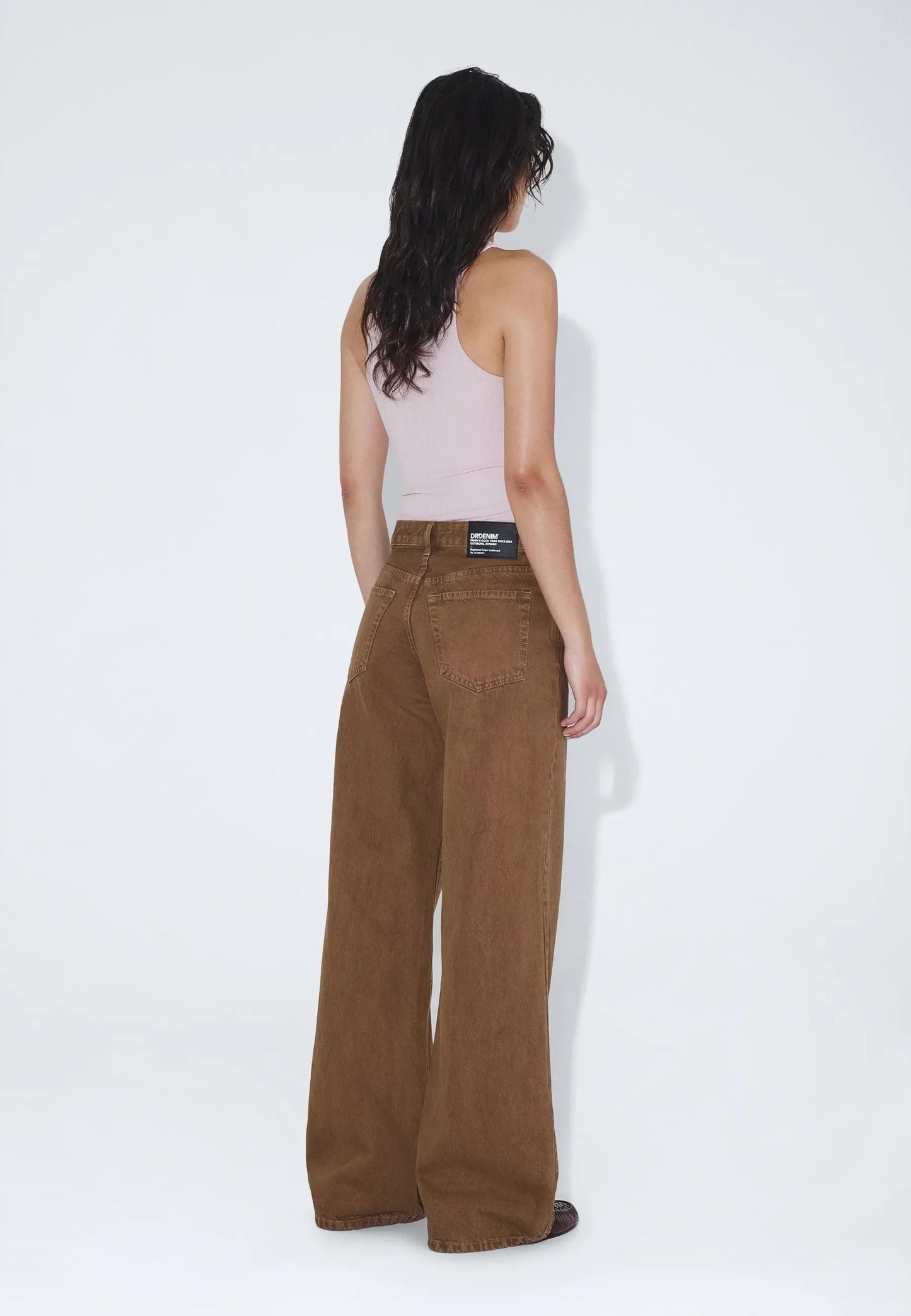Dr.Denim Rhue Low Wide Washed Teak Jean