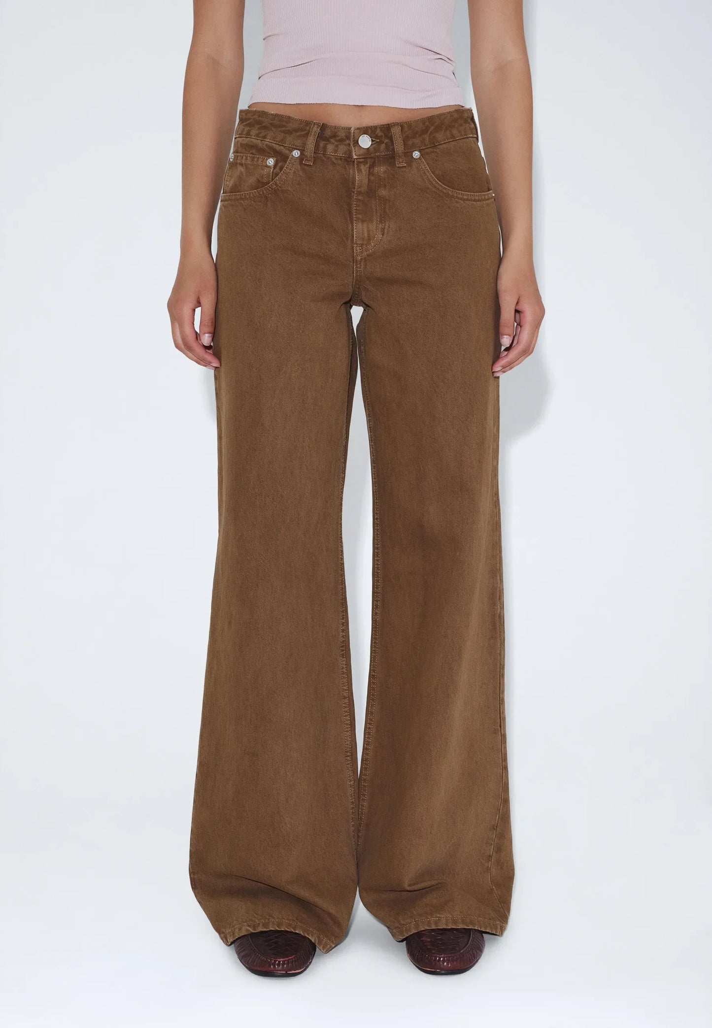 Dr.Denim Rhue Low Wide Washed Teak Jean