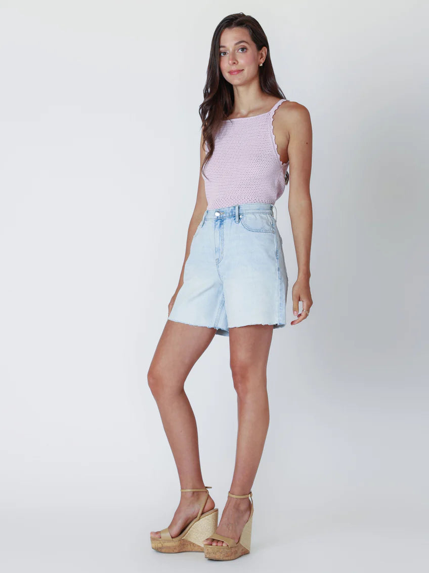 Dex Frayed Hem Denim Shorts