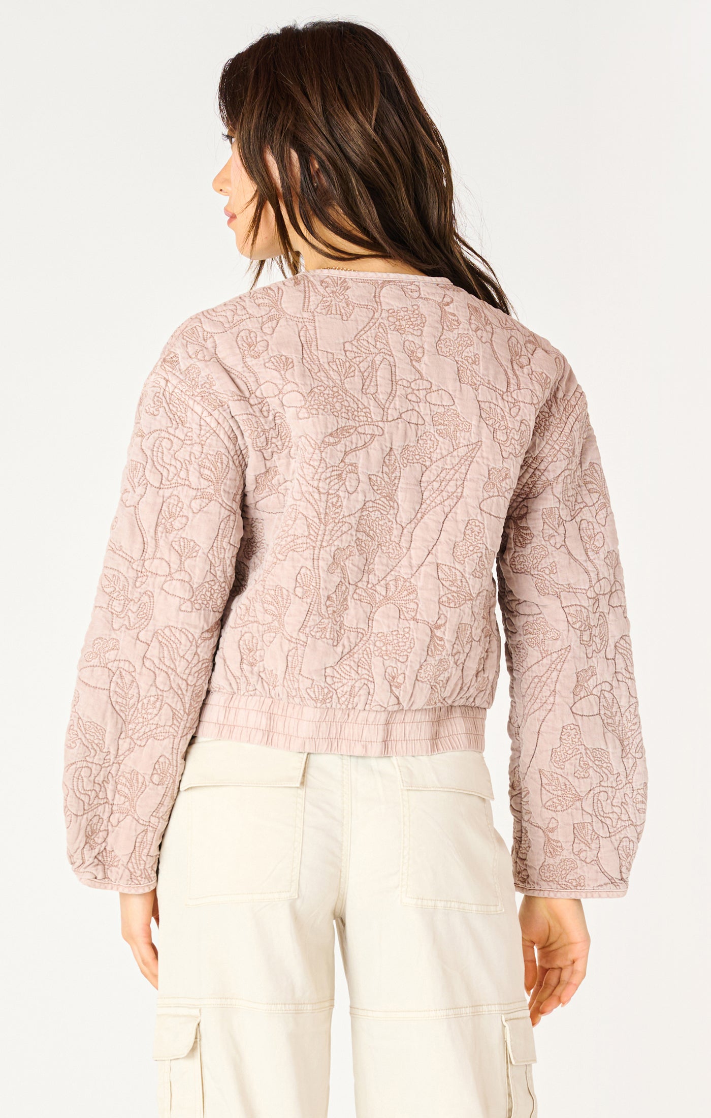 Dex Floral Quilted Bomber Jacket