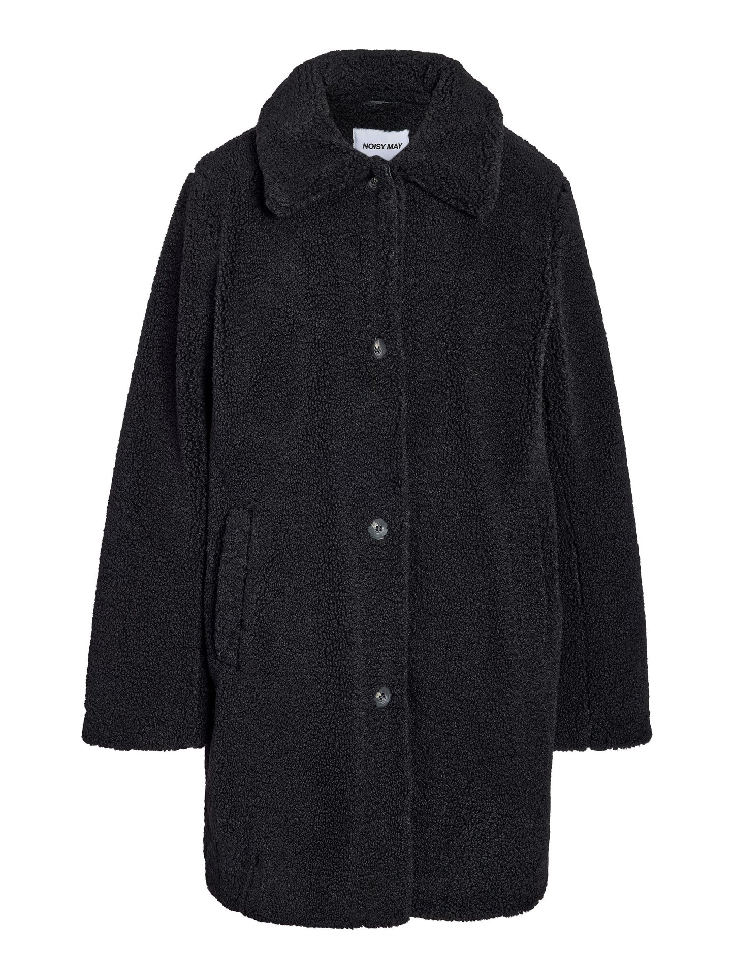 Noisy May Black Nati Teddy Coat