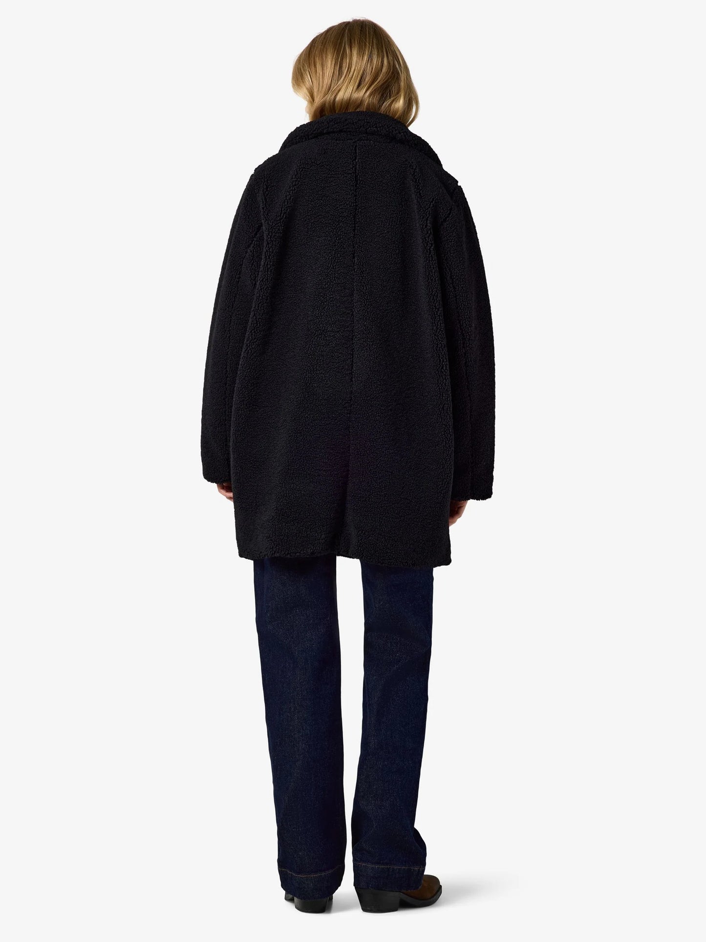 Noisy May Black Nati Teddy Coat