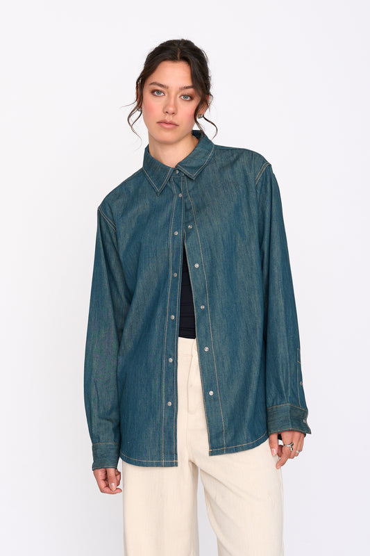 24COLOURS 30500 Blue Shirt