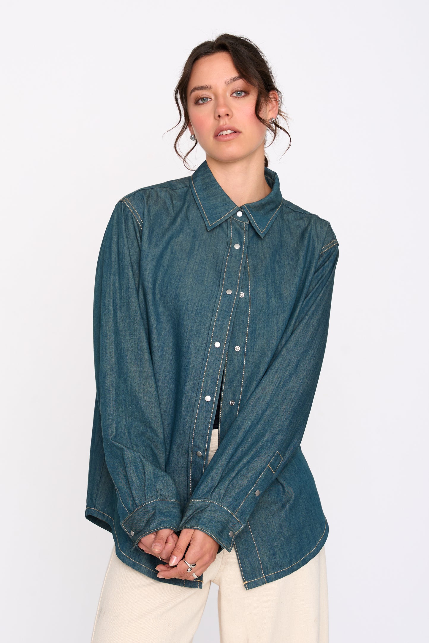24COLOURS 30500 Blue Shirt
