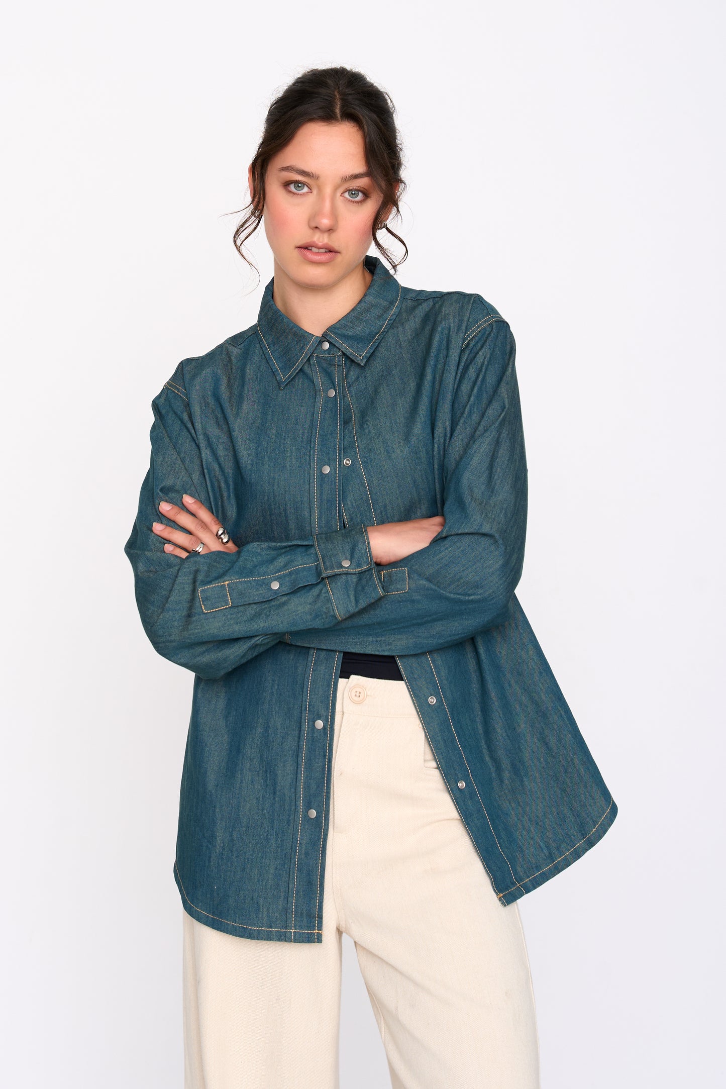 24COLOURS 30500 Blue Shirt