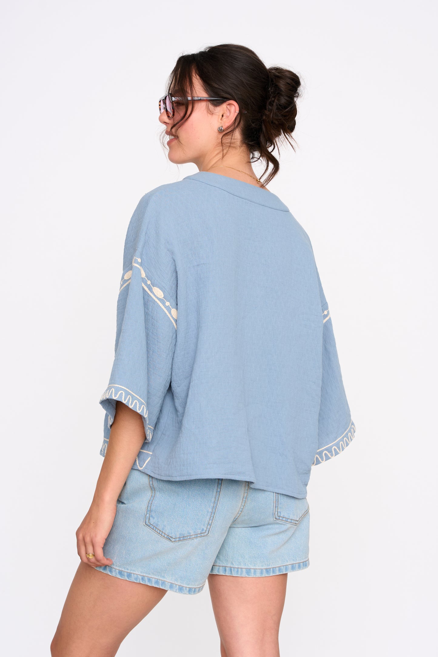 24COLOURS 30515 Blue Shirt