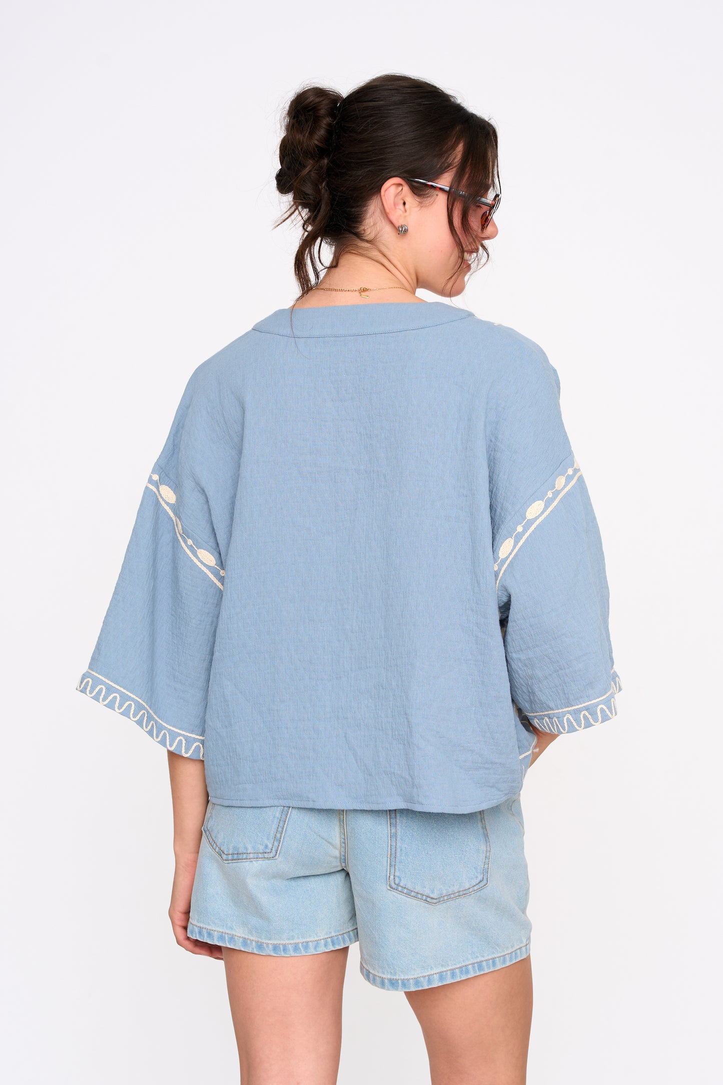 24COLOURS 30515 Blue Shirt