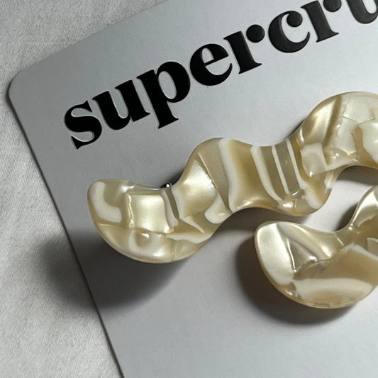 Supercrush Pearl Squiggle Clips | 2 Pack