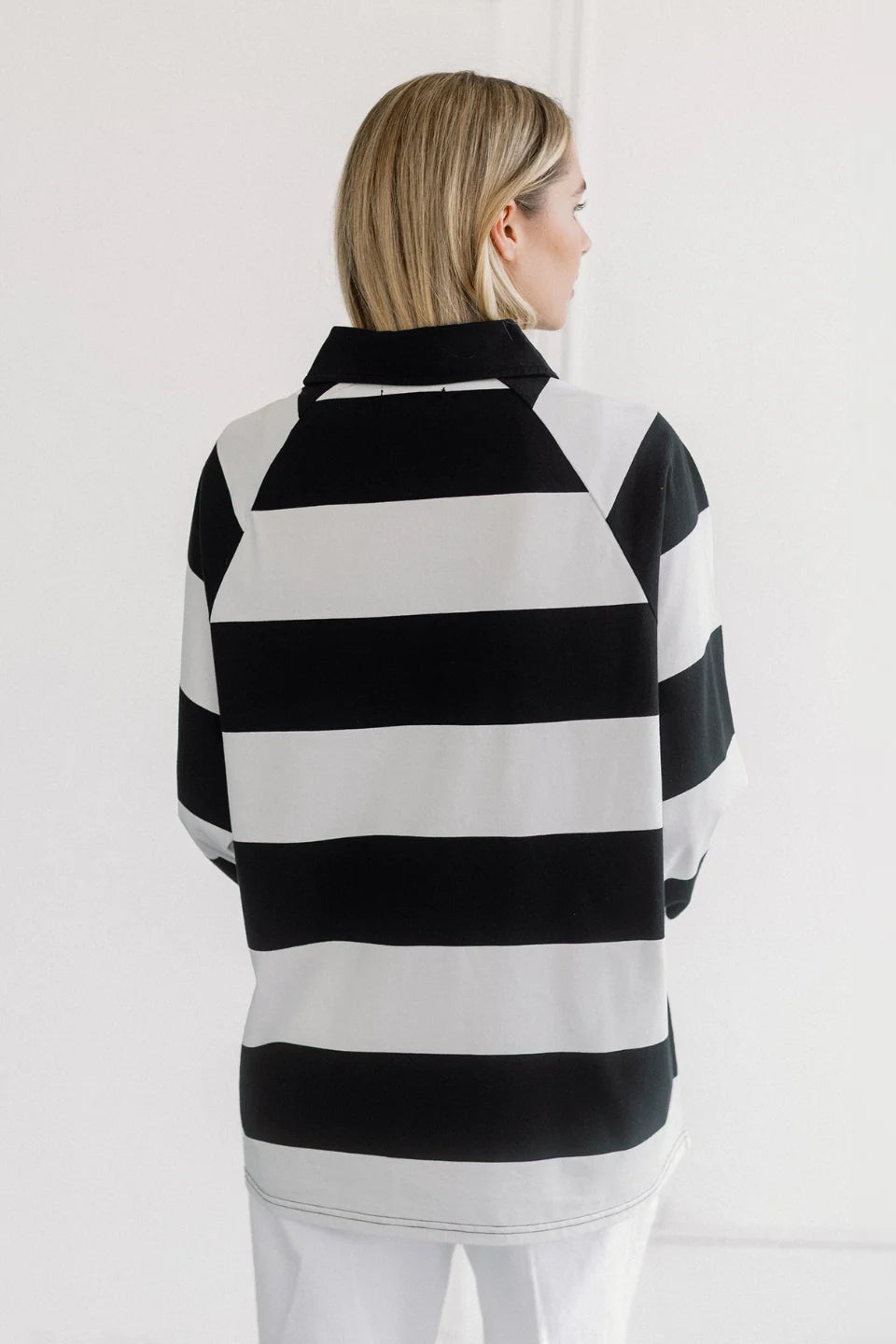 Brunette the Label Classic Rugby Polo | Washed Black