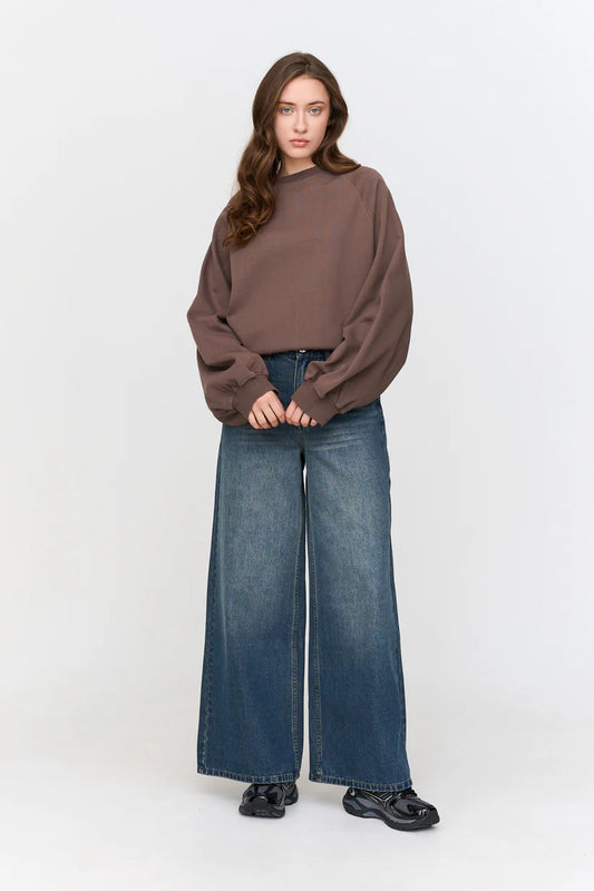 24COLOURS Oversized Taupe Sweatshirt