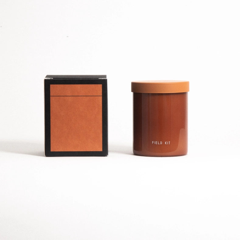 Field Kit The Fire Glass Candle - Burning Wood