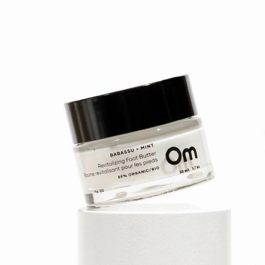 Om Organics Babassu + Mint Revitalizing Foot Butter