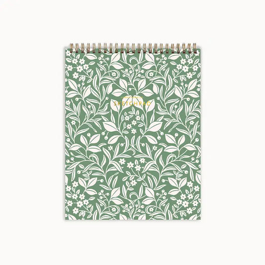 Linden Paper Co. Meadowlace Sketchpad | Spiral Blank Notebook