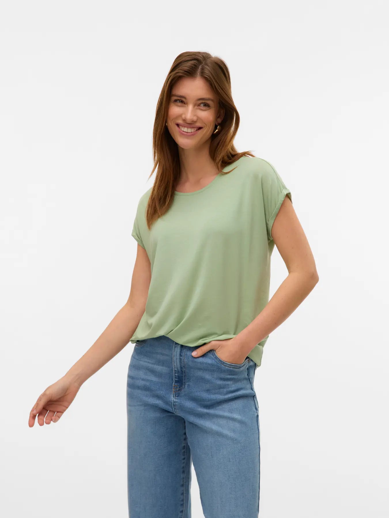 Vero Moda Smoke Green Ava tee