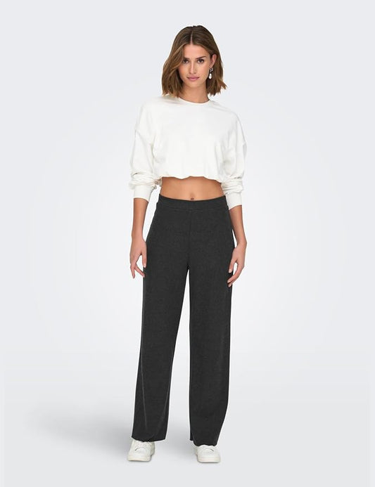 ONLY Dark Grey Melange Matty Pant