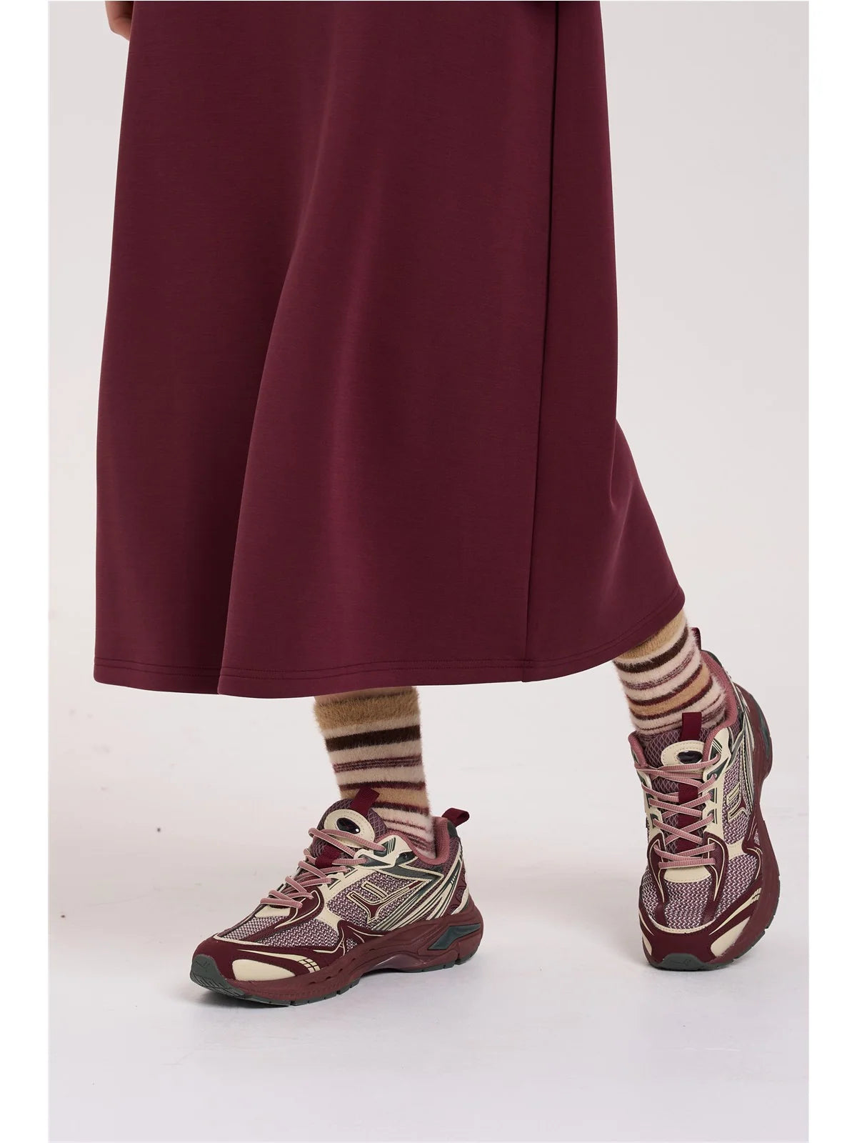 24COLOURS 70894A Bordeaux Skirt