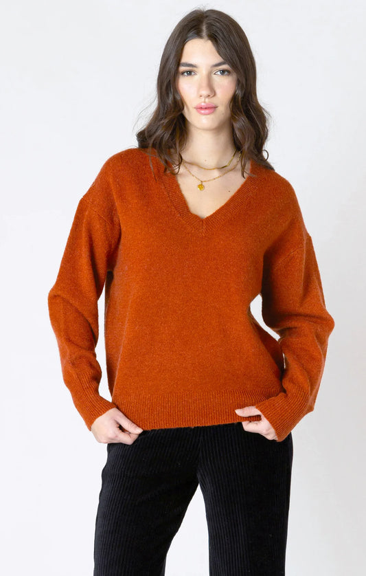 Dex Burnt Orange Soft Touch Sweater
