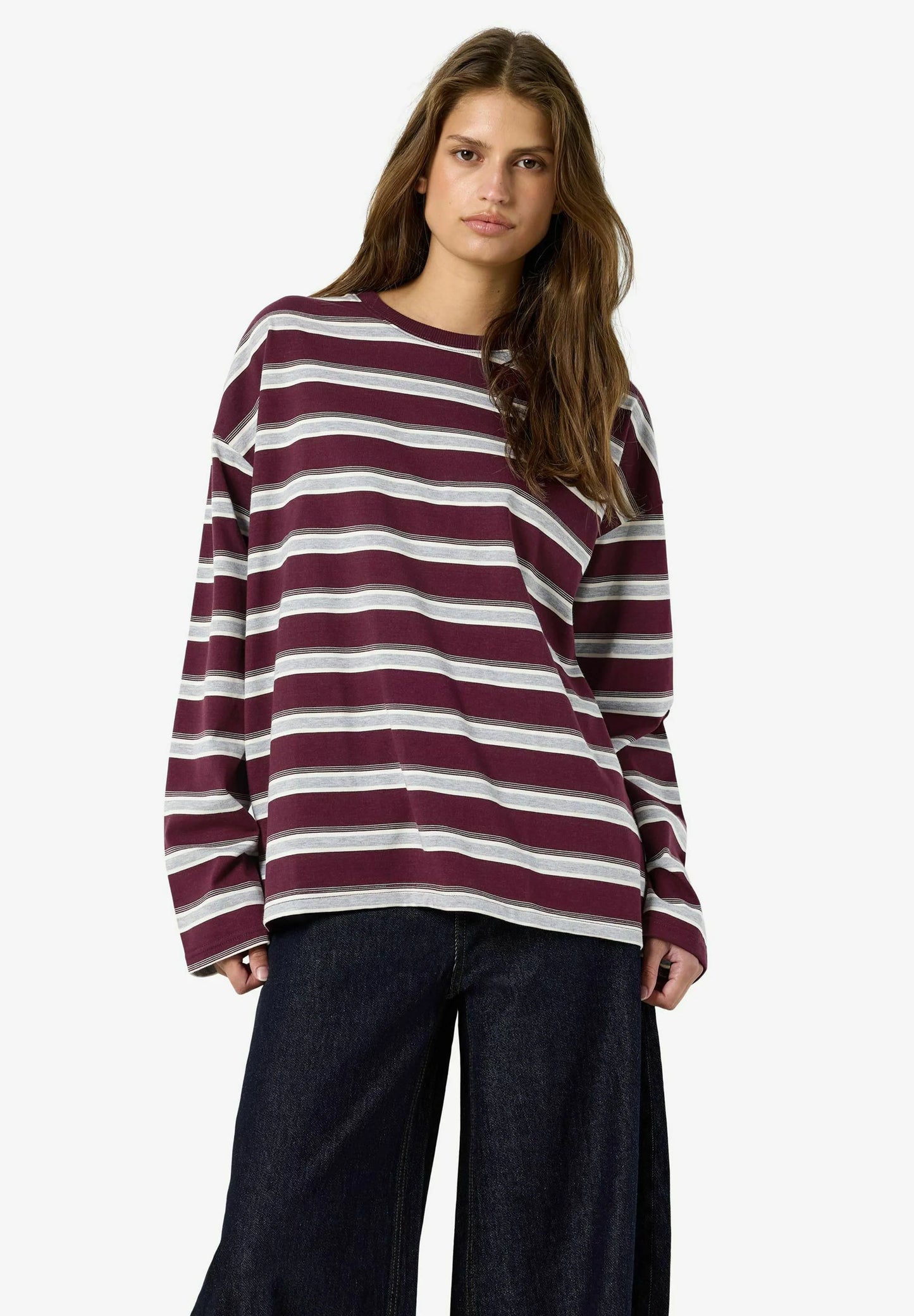 Noisy May Fig Stripe Ember Long Sleeve