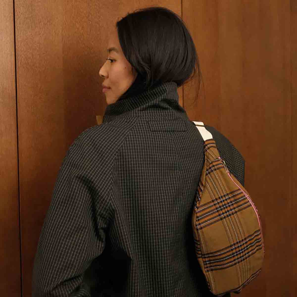 Rose in April Bum Bag Tartan