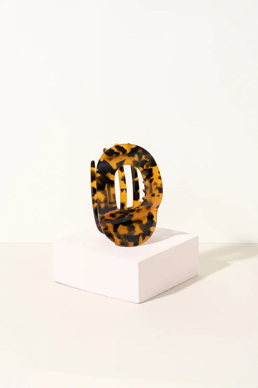 Pixie Woo Dark Tortoise Flat Clip- Medium