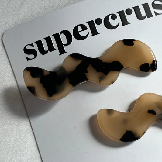 Supercrush Light Tortoise Squiggle Clips | 2 Pack