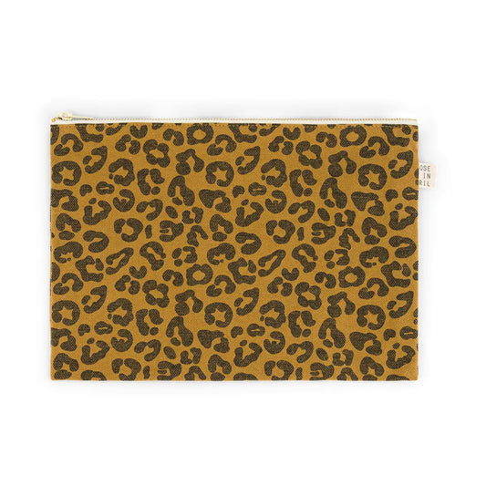 Rose in April Lili Flat Pouch Graou Caramel