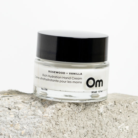 Om Organics Rosewood + Vanilla Rich Hydration Hand Cream
