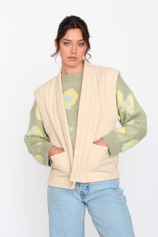24COLOURS 90528B Beige Vest