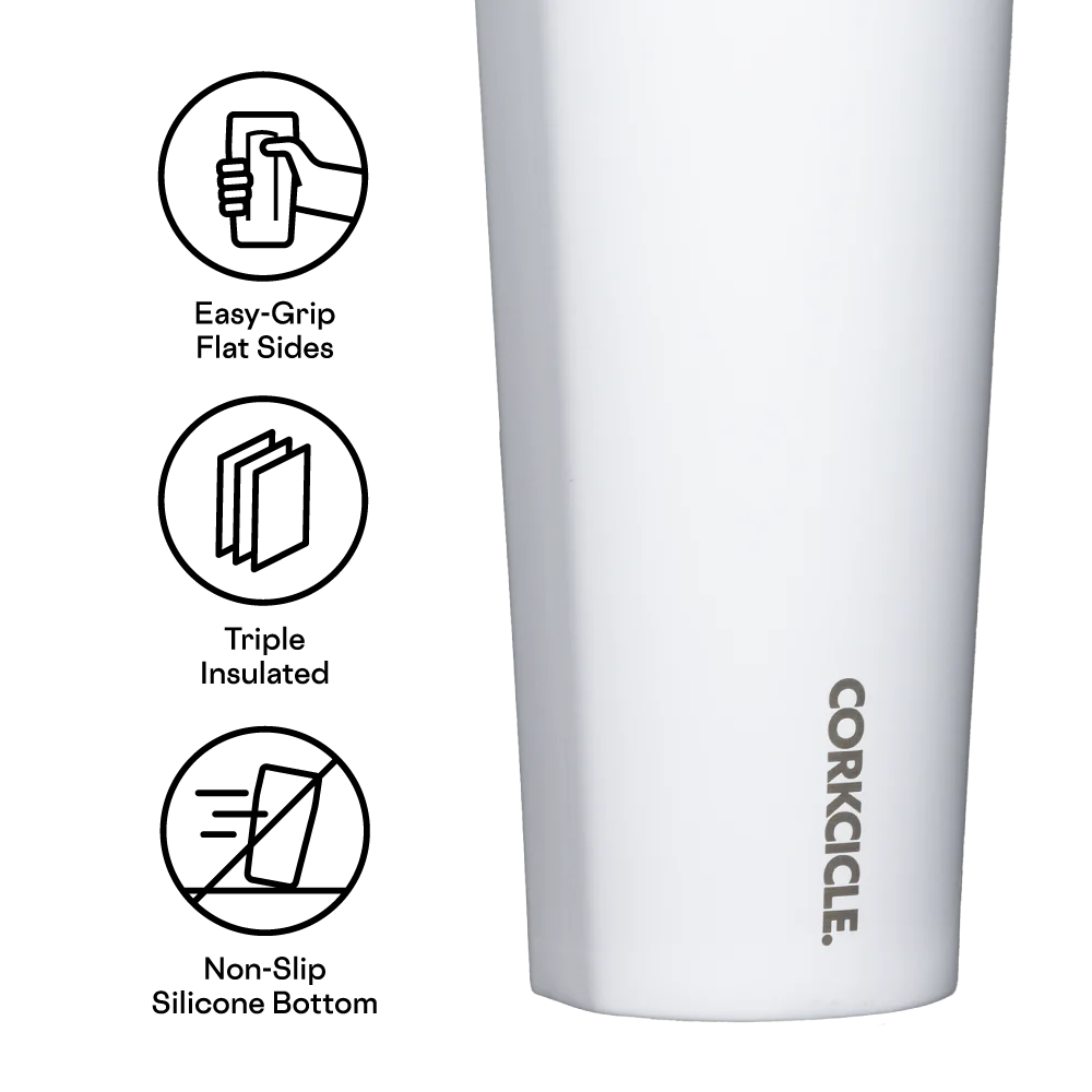 Corkcicle 24oz Gloss White Cold Cup
