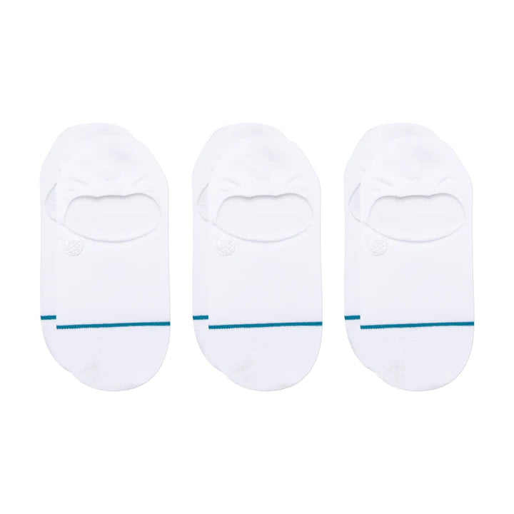 Stance White Icon No Show 3 Pack Socks