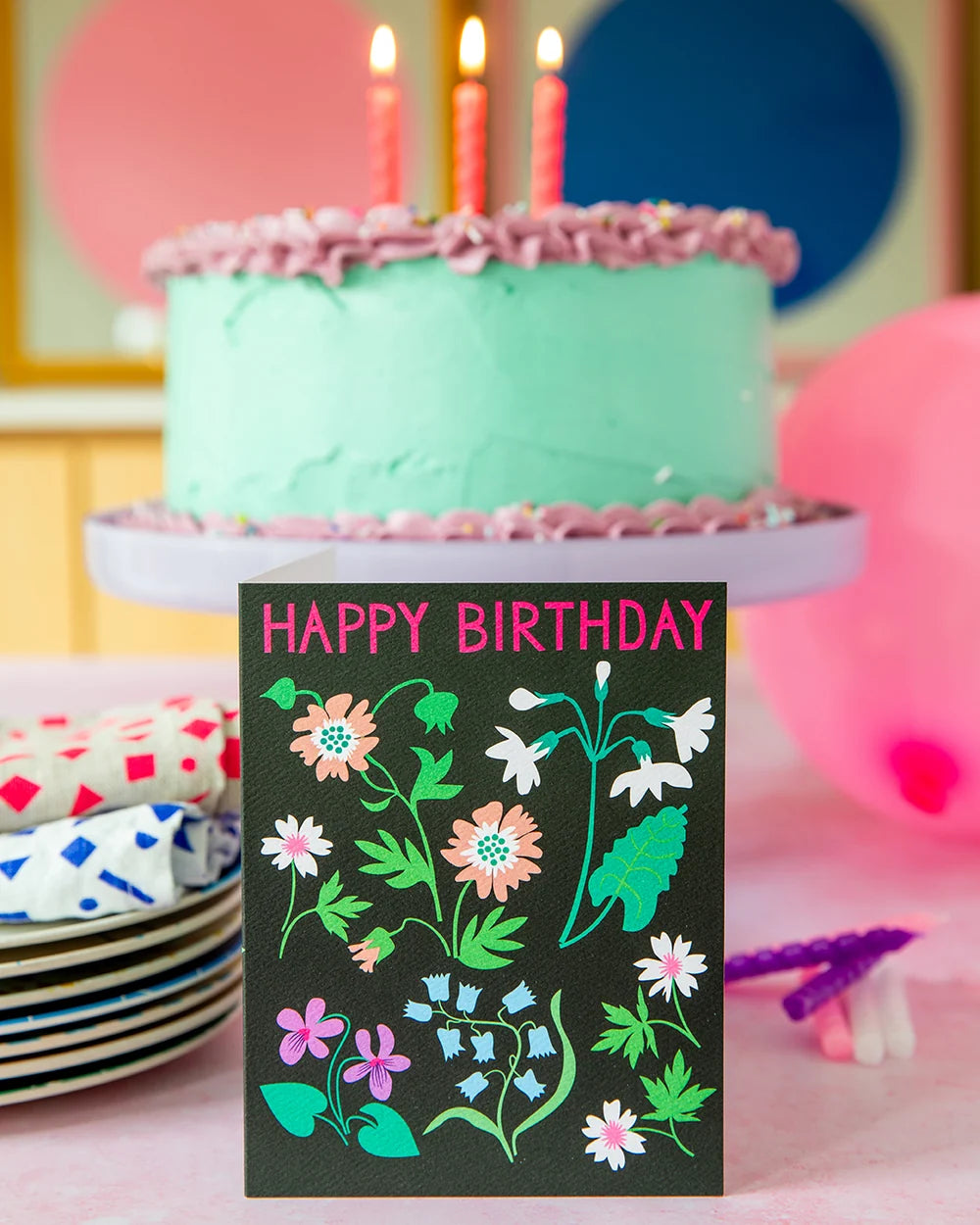 Banquet Spring Meadow Happy Birthday Card