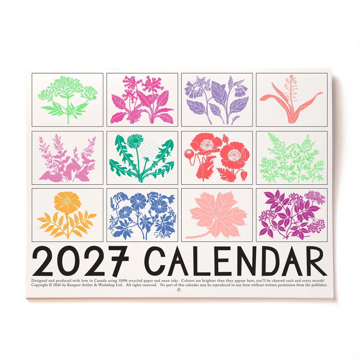 Banquet 2027 Calendar- Medicinal Plants