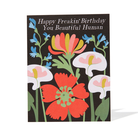 Banquet Beautiful Poppy Happy Freakin' Birthday Card