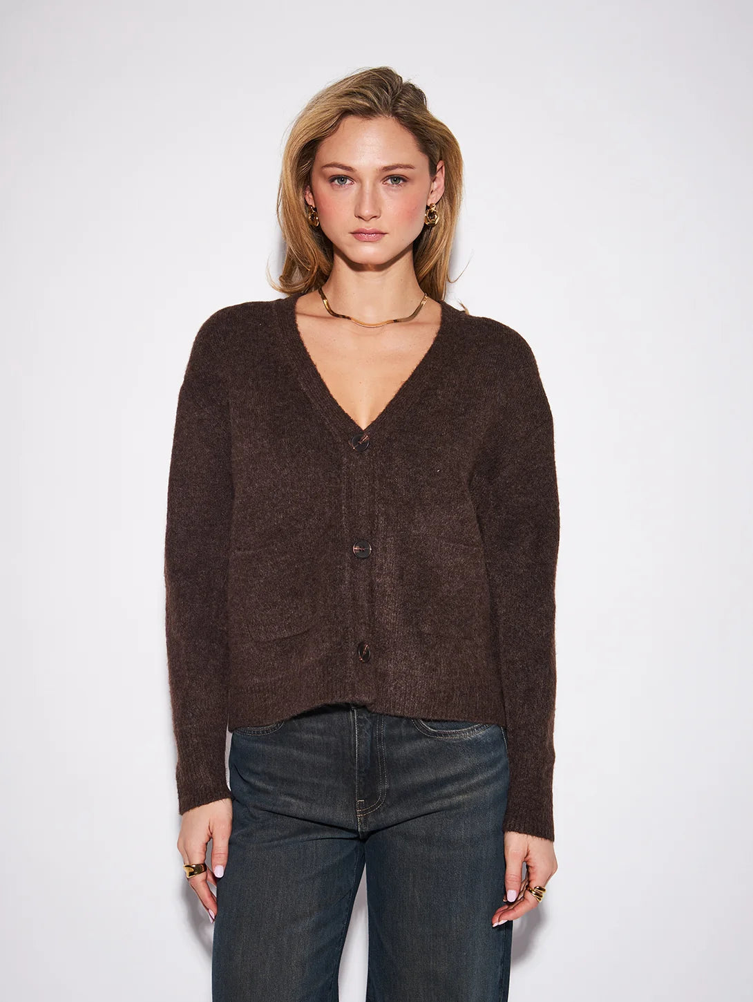 John + Jenn Chocolate Braxton Sweater