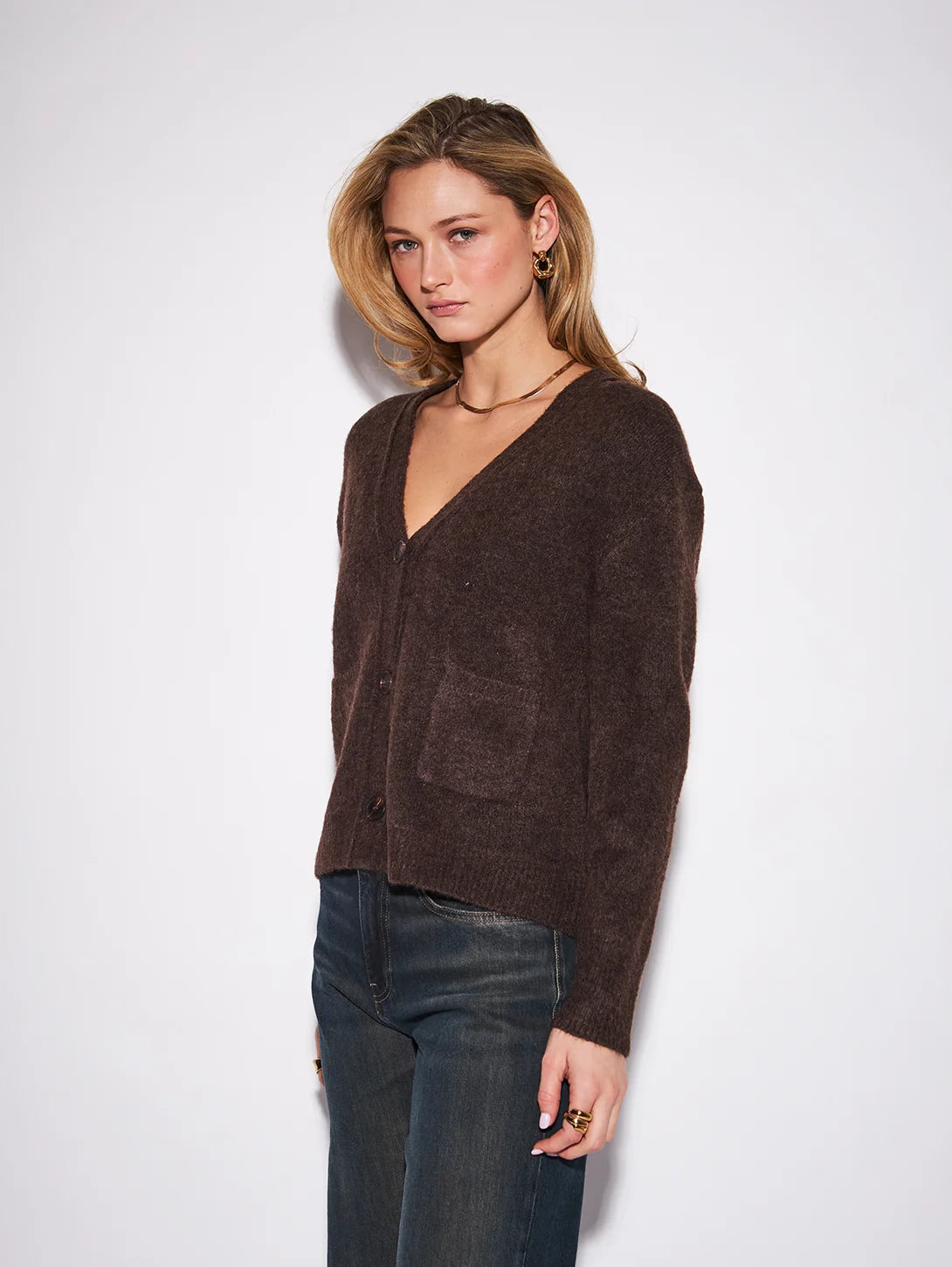 John + Jenn Chocolate Braxton Sweater