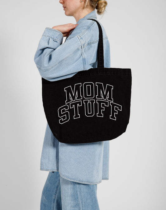 Brunette the Label The "MOM STUFF" Tote Bag | Black
