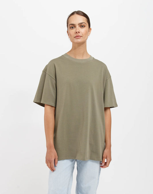 Brunette the Label Oversized Boxy Tee | Olive