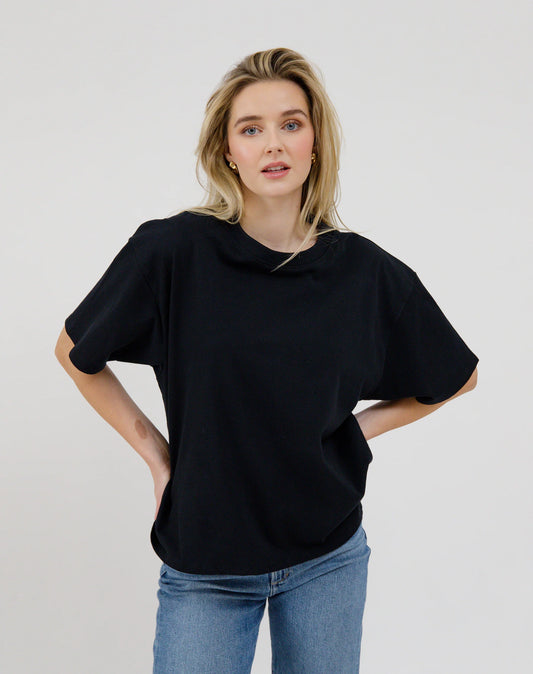 Brunette the Label Boxy Tee | Black