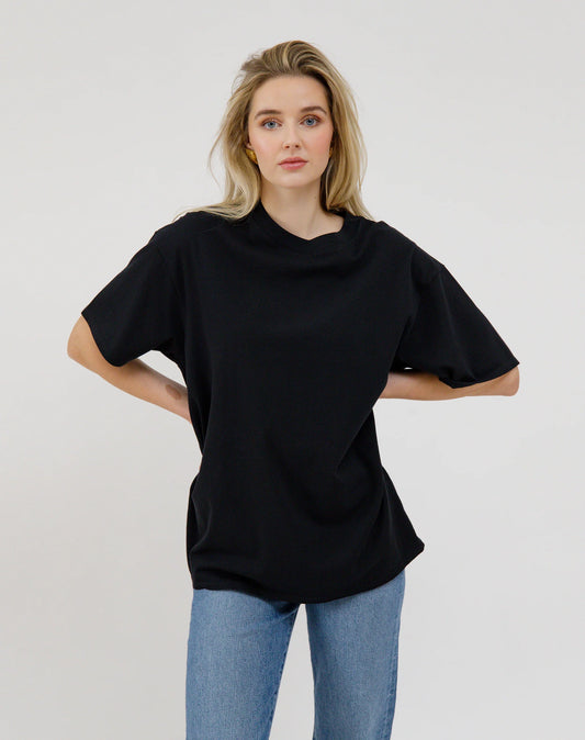 Brunette the Label Oversized Boxy Tee | Black
