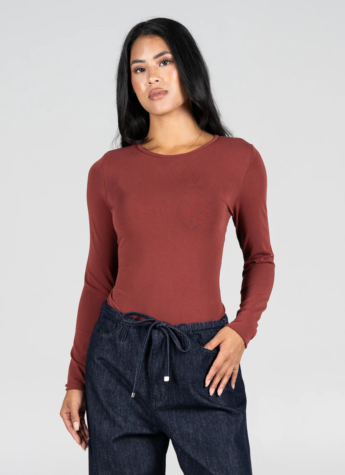 C'est Moi Bamboo Crew Neck Long Sleeve- 10 Colors